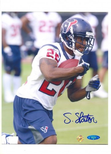 Steve Slaton Autographed/Hand Signed Houston Texans 8x10 Photo