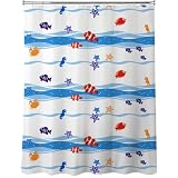 Allure Home Creations Pump Fish Shower Curtain