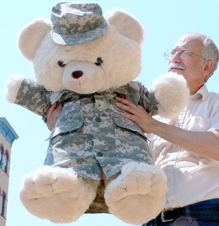 51CI%2B9Nv99L U.S. MILITARY THEMED 3 FEET TALL GIANT JUMBO BIG PLUSH TEDDY BEAR STUFFED ANIMAL   WEARING REAL AUTHENTIC U.S. ARMY ACU MILITARY UNIFORM   AMERICAN MADE IN THE USA AMERICA   COLOR: BEIGE