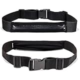 Daswise Waterproof Exercise Runners Belt with Expandable Storage Pocket