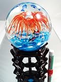 Ora Huge Seaworld Dolphins Hand Glass Sculpture