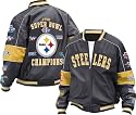 Pittsburgh Steelers Commemorative 5X Super Bowl Champions Pig Napa Leather Jacket - Large