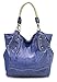 Scarleton Laser Cut Handbag H108007 - Blue