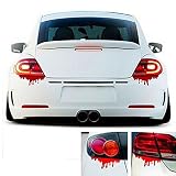 Deqna（TM）1PCユニバーサル赤血球車のステッカー反射カーステッカーライトバンパーボディステッカーデカール粘着ステッカーカースタイリング