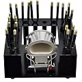 Gold N' Hot 15 pc Piece Marcel Curling Flat Iron Jumbo Stove Kit Set Stand Pouch