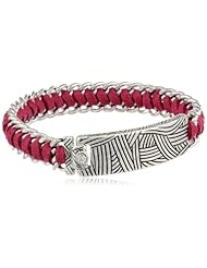 The SAK Woven Batik Stine Peg Pomegranate Identification Bracelet, 7.5"