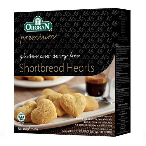 Orgran Shortbread Hearts, 5.2-Ounce Boxes (Pack of 7)