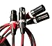 BETTERCABLES.COM Silver Serpent Anniversary Edition Red/Black Balanced XLR Audiophile Audio Cables (Pair - 2 Cables) - High-End, High-Performance, Silver/Copper Hybrid, Low-Capacitance - 10 Feet