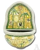 Mosaic Tile Bamboo Palm Tree Indoor Outdoor Wall Water Fountain