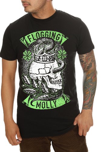 Flogging Molly Skull Crown Snake T-Shirt