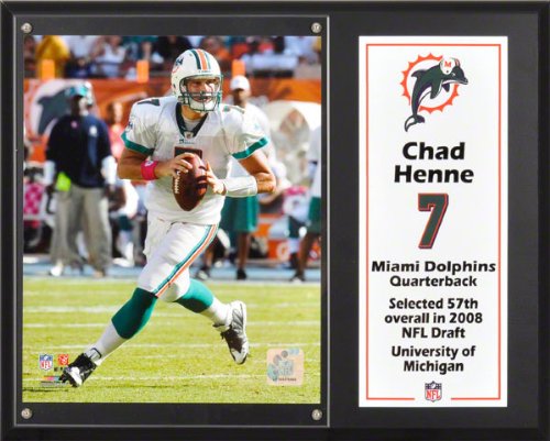 Chad Henne Sublimated 12x15 Plaque