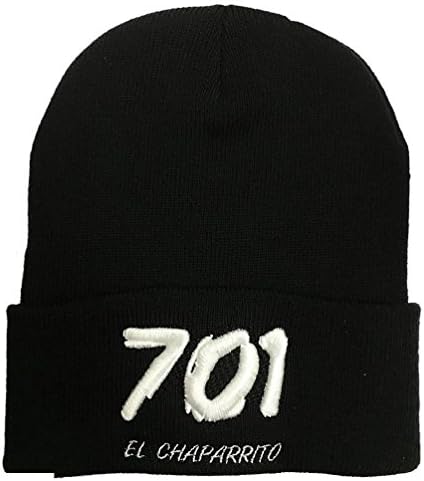 Black Joaquin El Chapo 701 Guzman Sinaloa Cartel Drug Winter Cuff Beanie Cap Hat