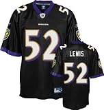 Ray Lewis Youth Jersey: Reebok Black Replica #52 Baltimore Ravens Jersey