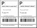 200 Half Sheet Shipping Labels, (2) - 8 1/2 X 5 1/