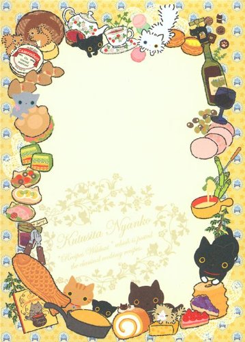 Imagen 4 de Bloc de notas del gato Kutusita Nyanko con peces y tarta