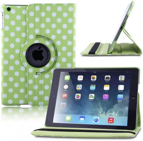 Creeracity Auto Sleep/Wake Function 360 Degree Rotating Smart Case Cover for 9.7 inch iPad Air/ iPad 5 with a Stylus as a Gift