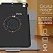 iPad Air 2 Case - roocase Orb 360 Rotating Folio Leather Cover with Sleep / Wake Feature for Apple iPad Air 2 (2014) with Stand Support Landscape, Portrait & Typing View - Black