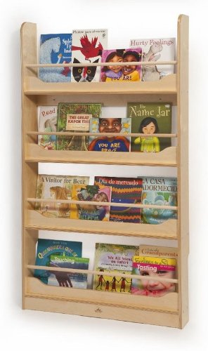 Wall Mount Book Shelf in Natural UV Finish On Sale