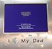 Kitchen & Housewares : 'I Love My Dad' Photo Frame 5x3.5" (Silver colour)