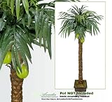 ONE 10' Artificial Coconut Palm Tree with Two Coconuts