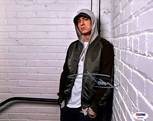Eminem Marshall Mathers Autographed Signed 8x10 Brick Wall Photo PSA AFTAL UACC