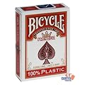 Jeu de 54 cartes : BICYCLE 100% Plastique Rouge