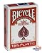 Jeu de 54 cartes : BICYCLE 100% Plastique Rouge