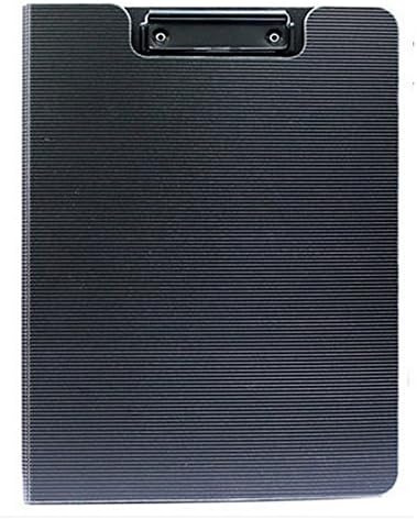 4 PCS High-grade Writing Conference Folder A4 PP Foam Splint Information Folder Resume Splint Black Color