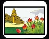 Mouse Pad with Michigan, structure, Detroit, flowers, building, dome, flora, tulips, cupola
