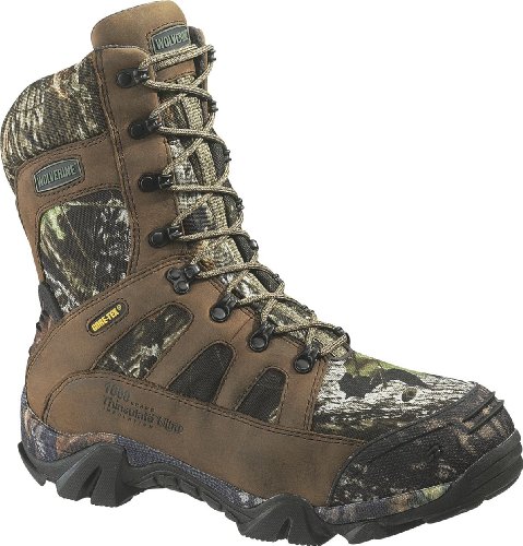 Wolverine Mens Ridgeline Xtreme Hunting Mossy Oak Break Up Leather Boot 9 EW US