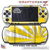 Rising Sun Yellow WraptorSkinz Skin and Screen Protector Kit fits Sony PSP Slim (PSP 2000)