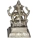 Lord Ganesha Brass Sitting Statue Playing Hormonium