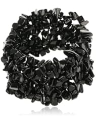 Black Tourmaline Chip Stretch Bracelet