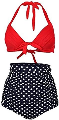 TaoKing Fashion Women Plus Size Swimsuit Retro Swimwear Bathing Suit