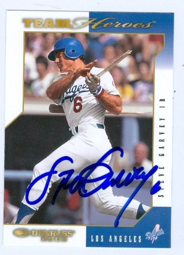 Steve Garvey Autographed/Hand Signed Baseball Card (Los Angeles Dodgers) 2002 Donruss Heros #253