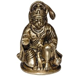Lord Hanuman Sitting Statue & Sculpture 1.25 x 1x 2.25 inches