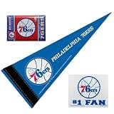 PHILADELPHIA 76ERS 3"X4" ULTRA DECAL WINDOW CLING