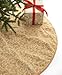 Holiday Lane 48" Flocked Silk Tree Skirt, Gold