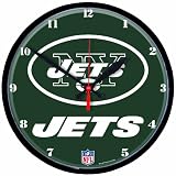 NFL New York Jets Logo Round Clock