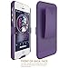 iPhone 5S Case, Rhidon Super Slim Hard Shell Layer Holster Open-Face Sport Case with Holster Kickstand and Locking Belt Swivel Clip for Apple iPhone 5 5S SE (Purple)