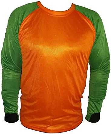 Goalkeeper Soccer Jersey Orange / Green (Adult Medium)