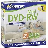 Memorex 1.4GB 1x-2x 3 Pocket DVD-RW Media (3-Pack)