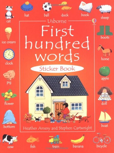 Childrens Toyshop  Books : First 100 Words in English Sticker Book (First Hundred Words Sticker Books)