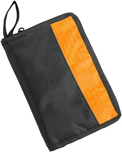 VIBRANT COLORS Coloring Pencil Case for 48 Pencils. Organized Pencil Holder for Colored Pencils, Sharpener, Eraser and More! Best Pencil Bag for Every Artist. Great Addition to Adult Coloring (Orange)