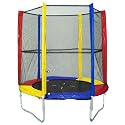 6ft Multi Coloured Garden Trampoline & Enclosure New