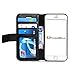 Madewithlove® Smart Wallet Case Flip Cover for iPhone 6 4.7 Inch - Combo with Built-in Stand - Pu Leather Case + Super Fiber Exterior Cover - Double-layer Protective Style Case with Business Card Solt and Cash Compartment for Apple iPhone 6 4.7 Inch - Black