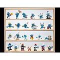 V31 - Vitrine murale 60 cm x 52 cm x 6 cm collection miniature collecteur tableau d'affichage train pion petit objet jouet enfant mini nain de jardin schtroumpf vitres en plexiglas clair meuble rangement �tag�re armoire placard bois nature petite bouteille