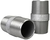 白SGP規格 両 短 ニップル 50A - 58 L(5ヶ入り)