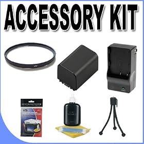 BP511 Lithium Ion Replacement Battery and Charger 37mm UV Filter BigVALUEInc Accessory... by BigVALUEInc