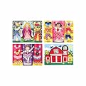 Melissa & Doug Princess, Ballerina and Girl Dress-Up plus Farm Peek-a-Boo Wooden Peg Puzzle Bundle